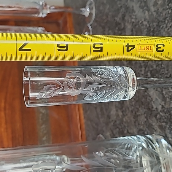 Vintage Javit Handcut Crystal Cordial Decanter with 6 Glasses - Picture 14 of 16